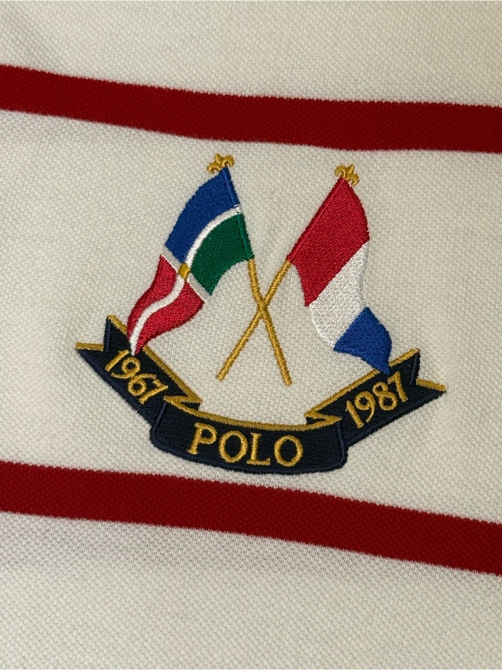 Polo Ralph Lauren Anniversary Striped Rare Classic Fit Size XXL (flaws) - Picture 2 of 10